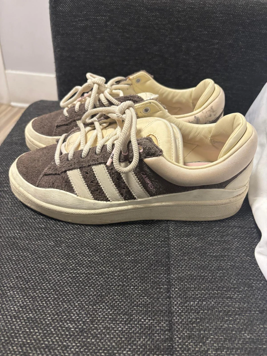 Adidas Campus 80s Brown White Suede Sneakers