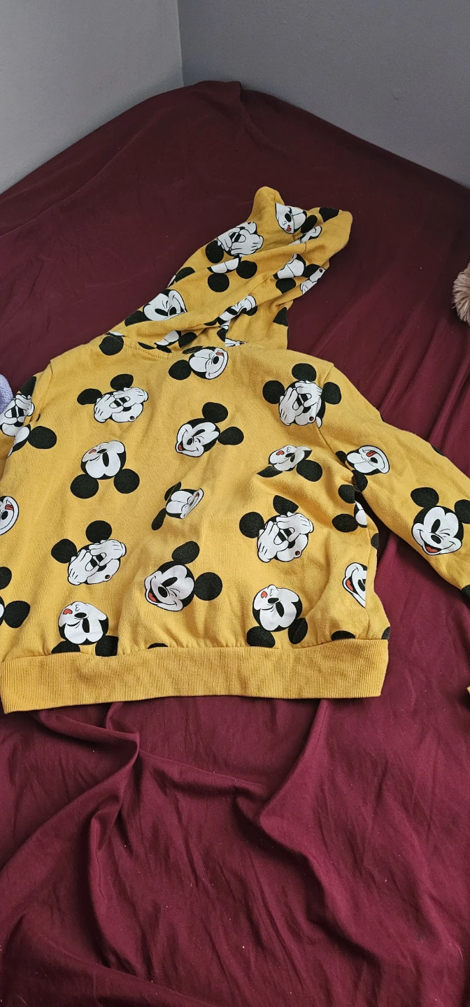 Disney Mickey Mouse Hoodie - Yellow - Size M (10/12) - photo 2