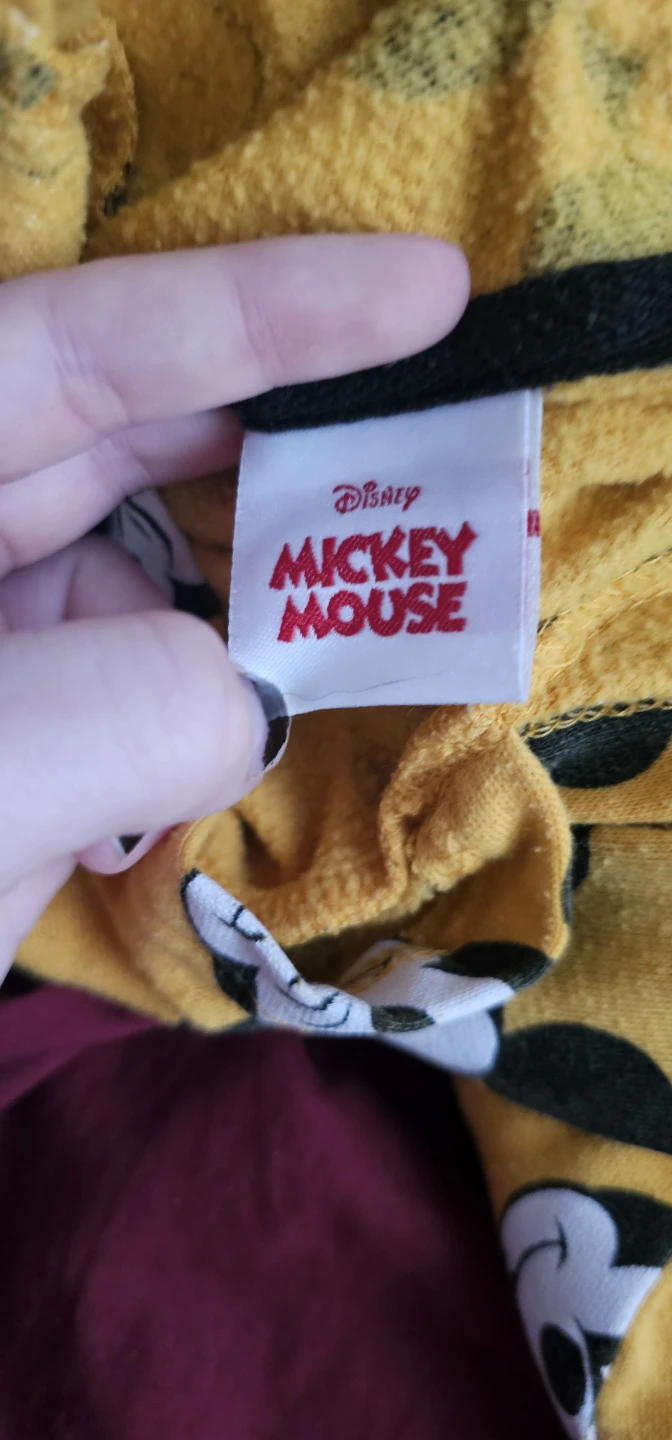 Disney Mickey Mouse Hoodie - Yellow - Size M (10/12) - photo 3