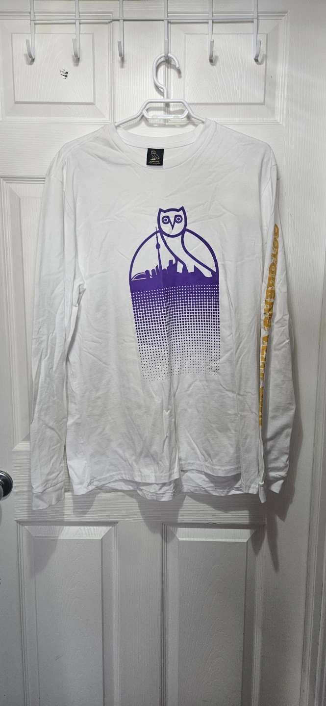 OVO Toronto Skyline Long Sleeve T-Shirt Extra Large