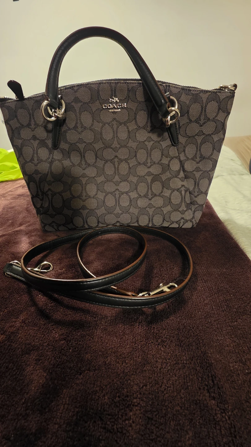 Coach Signature Canvas Top Handle Bag
