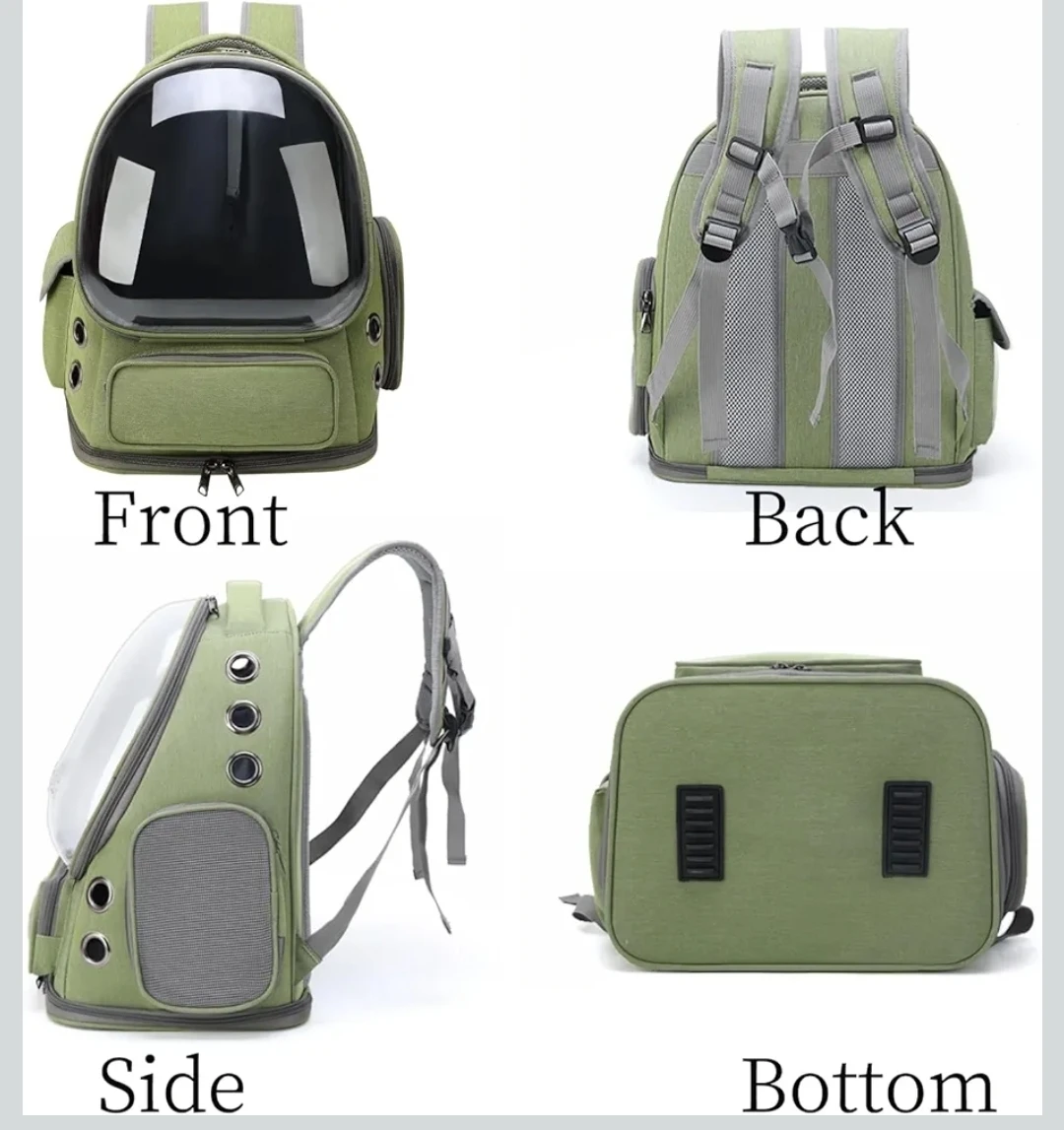 Pet Carrier Backpack - Green - photo 4