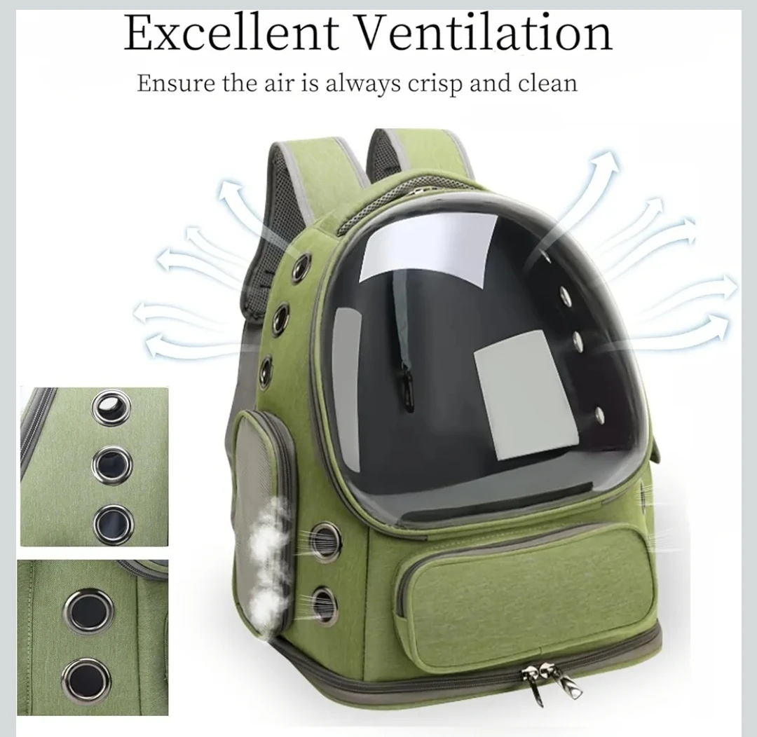 Pet Carrier Backpack - Green - photo 5
