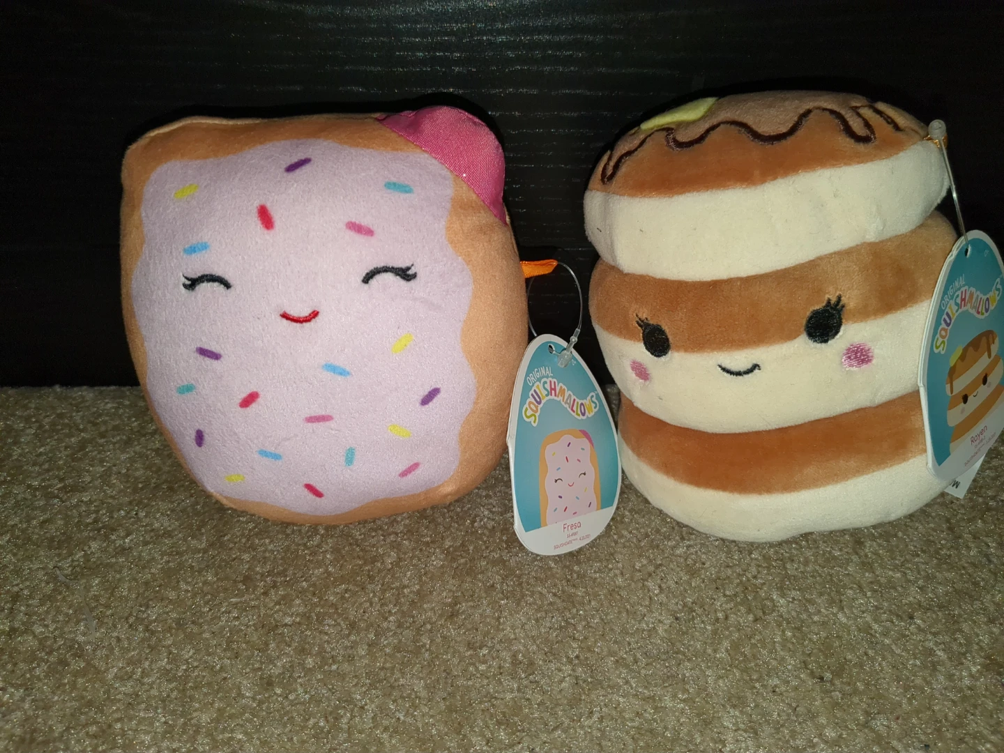 Squishmallows Pancake and Donut Plush Toys