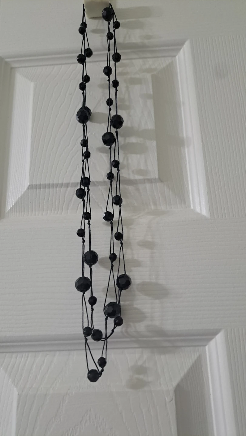 Black Beaded Necklace - photo 2