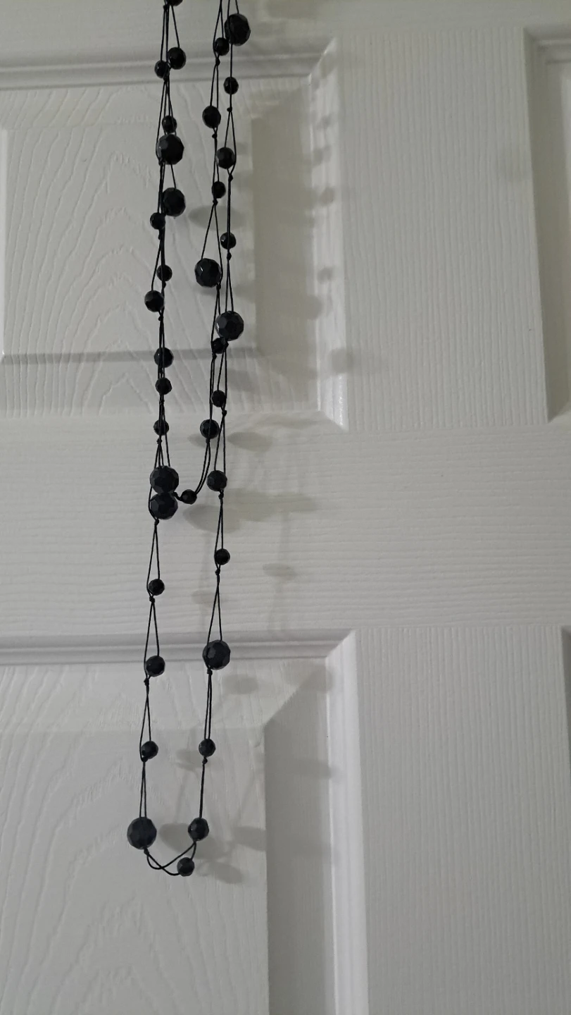 Black Beaded Necklace - photo 3