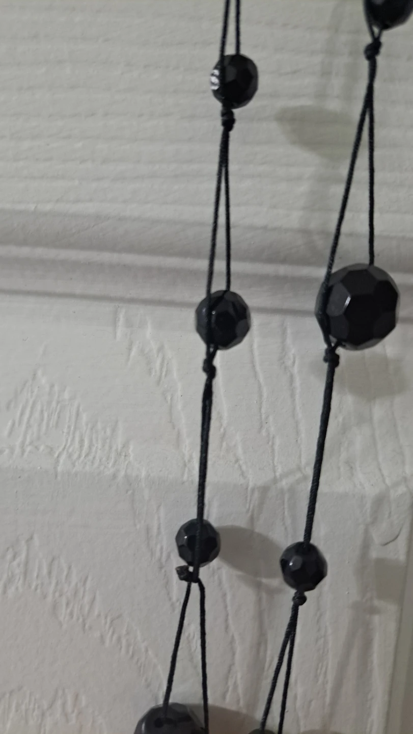 Black Beaded Necklace - photo 4