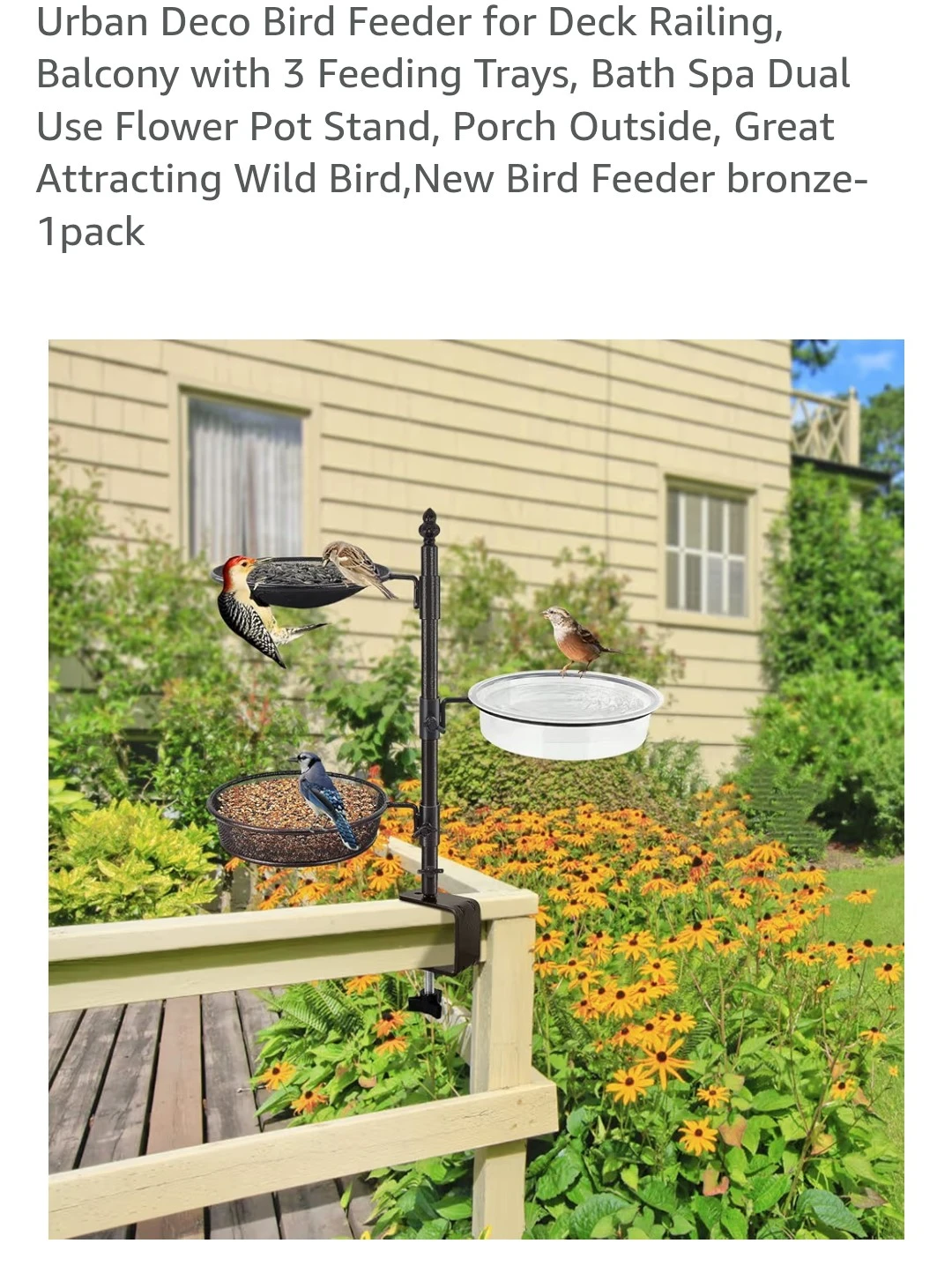 Deck bird feeder*new*