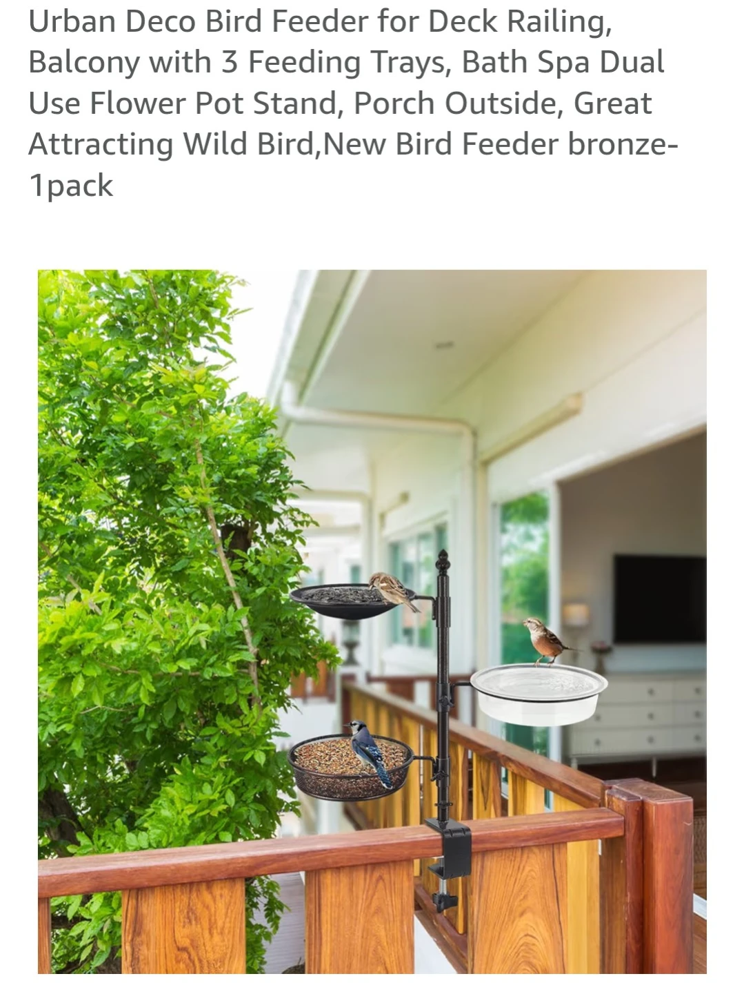 Deck bird feeder*new* - photo 3