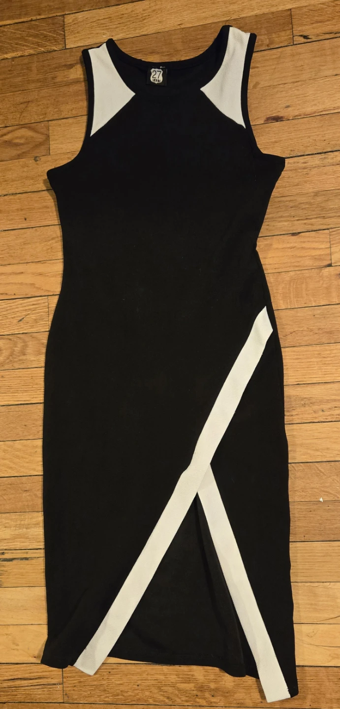 27 Mix Women's Black Sleeveless Sheath Dress Size S - photo 2