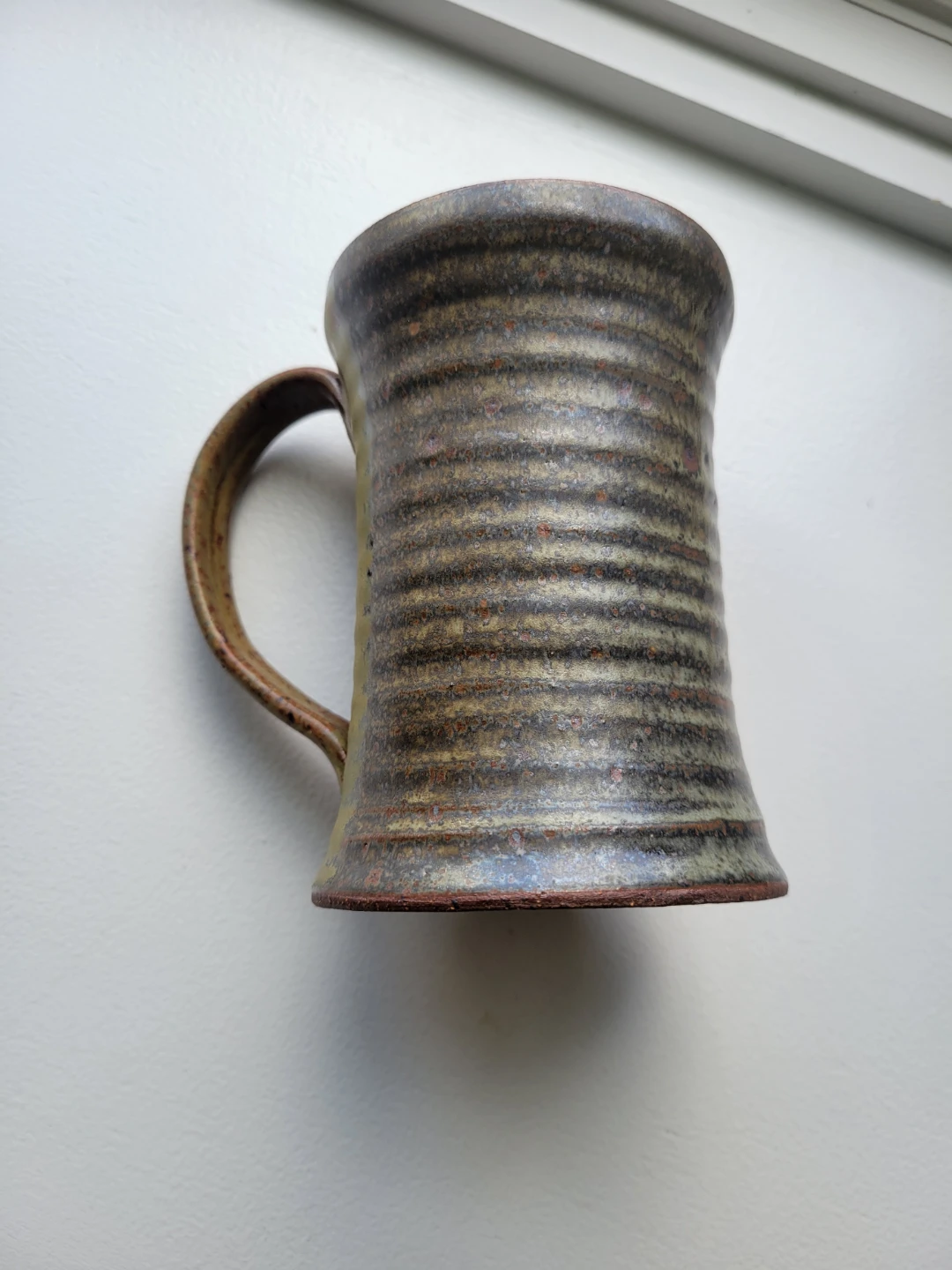 One Large Artisan Rustic Pottery Mug - photo 3