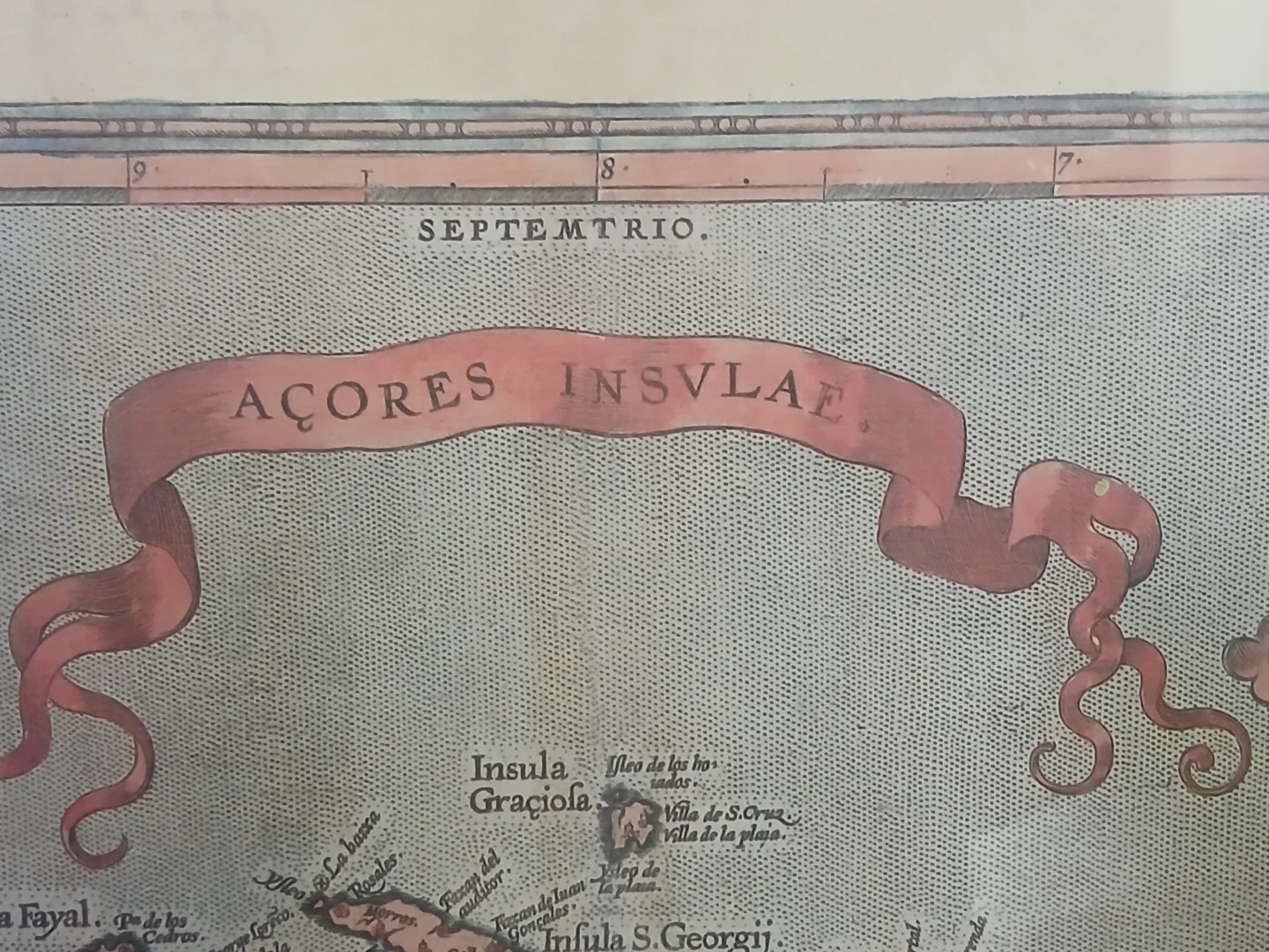 Framed Antique Map of the Azores Islands - photo 2