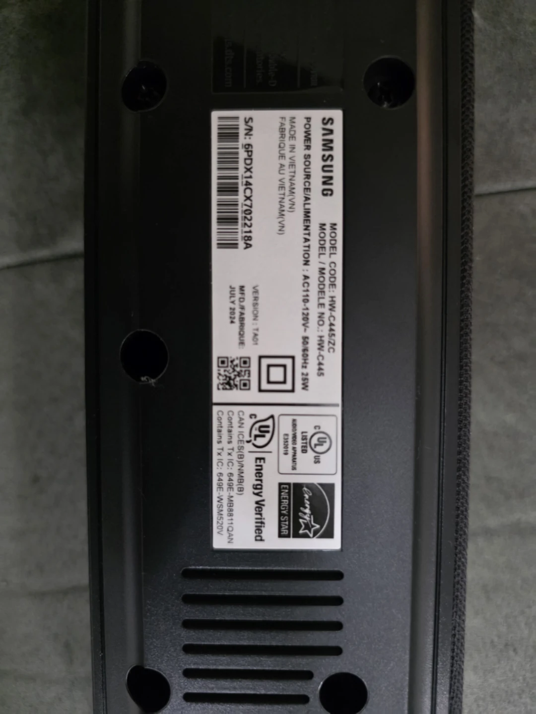 Samsung C445 Soundbar with Sub Woofer - photo 5
