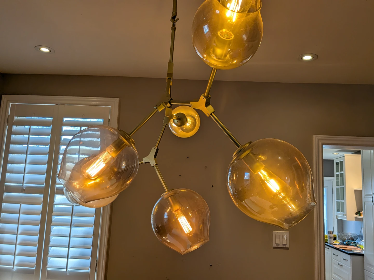 Modern Gold 5-Light Globe Chandelier - photo 2
