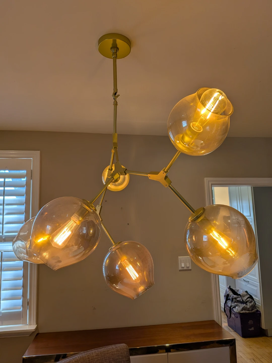 Modern Gold 5-Light Globe Chandelier - photo 3