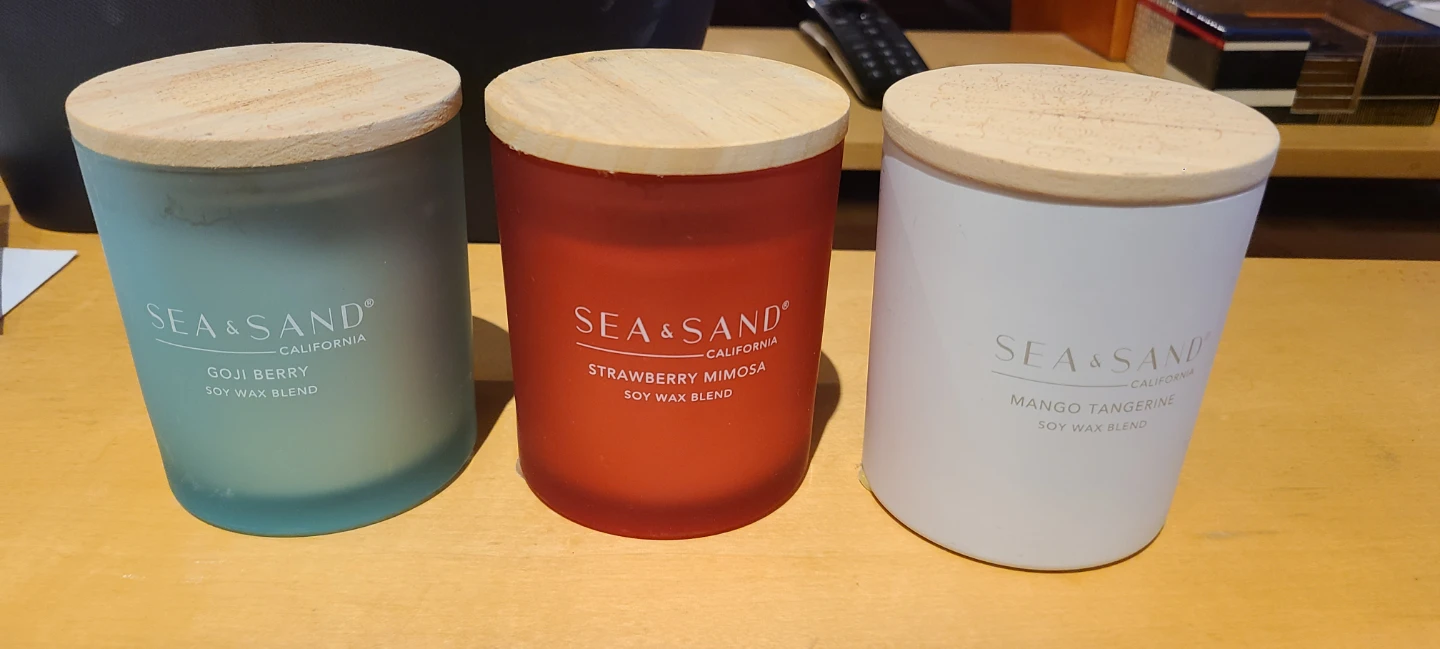 Sea & Sand Soy Wax Blend Scented Candles (3-Pack)