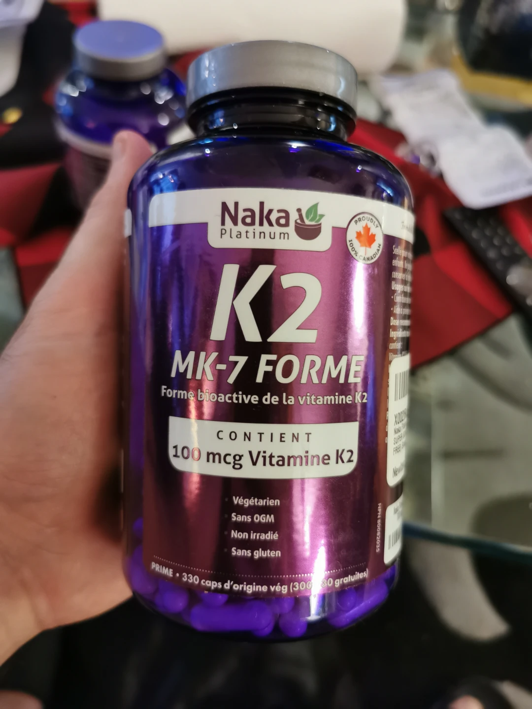 Naka Platinum Vitamin K2 MK-7 Form 330 Veggie Caps