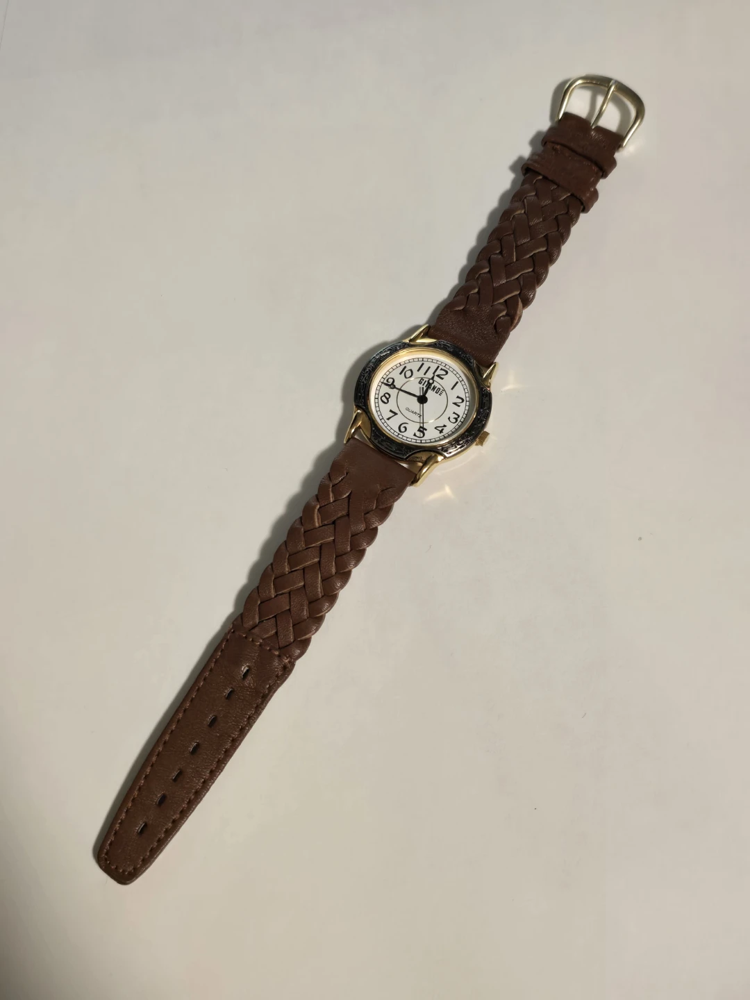 31.8mm Gitano Quartz Watch Brown Strap NEW BATTERY - photo 5