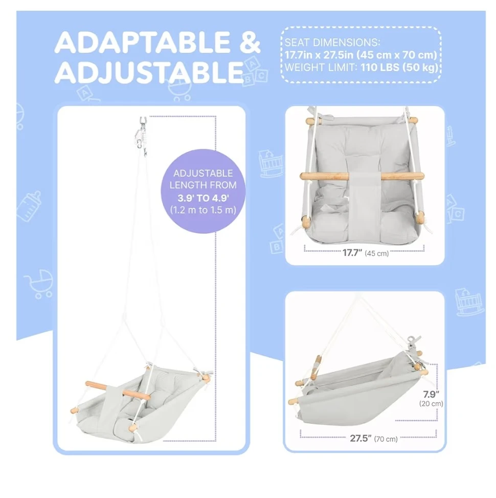 Adjustable Baby Swing 🌱 - photo 2