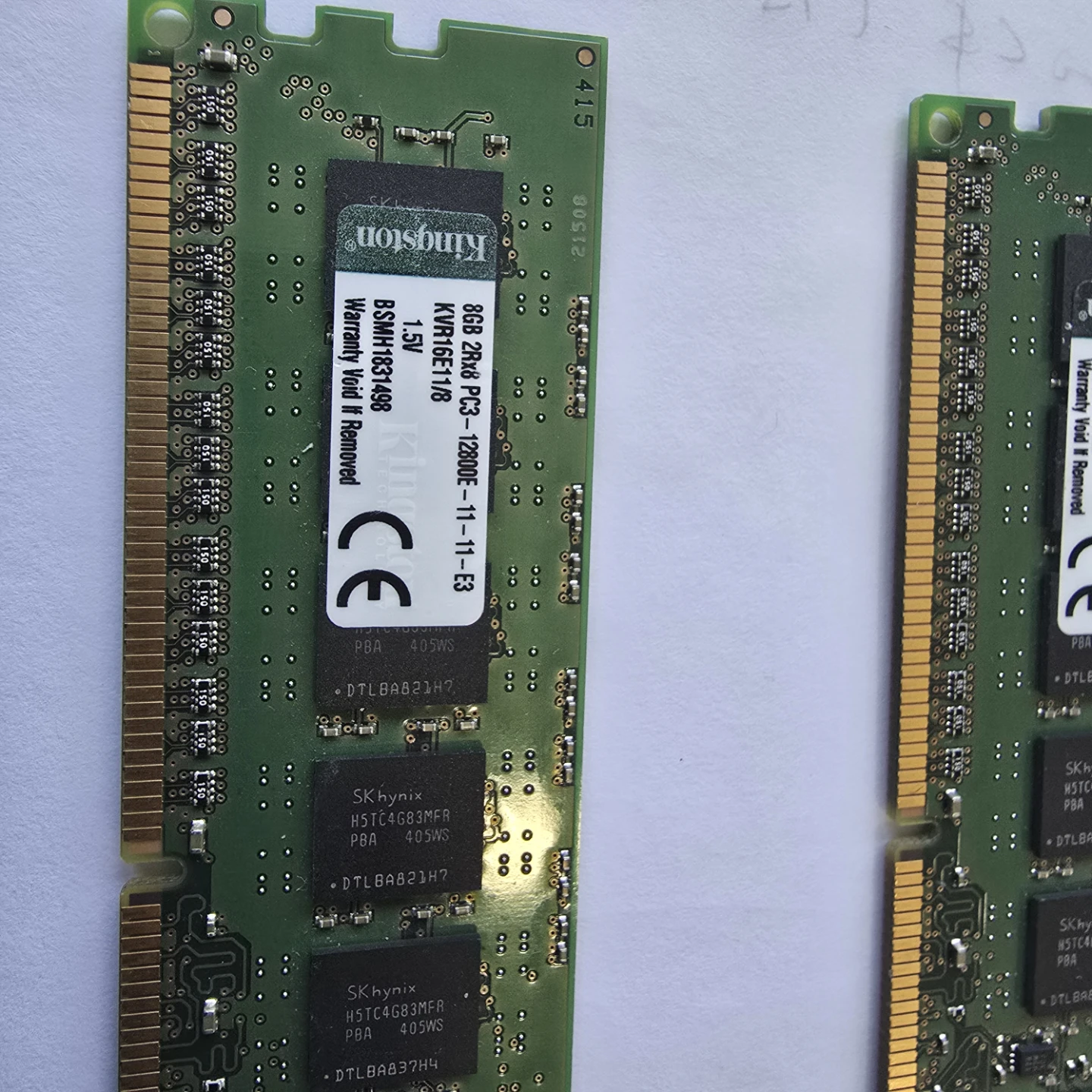 Kingston 8GB DDR3 ,1600 Mhz,Unbuff ,UDIMM RAM Modules (2x)