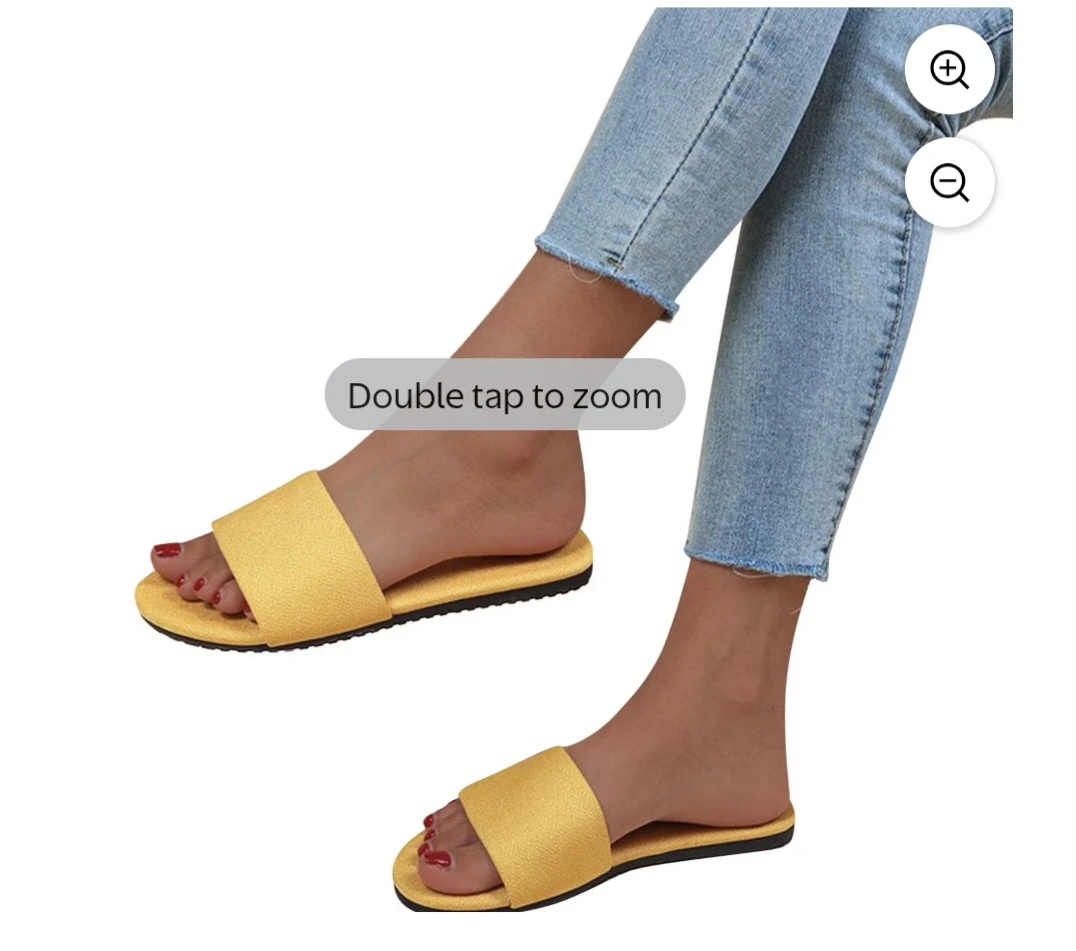 Yellow Slide Sandals Size 37 - photo 2