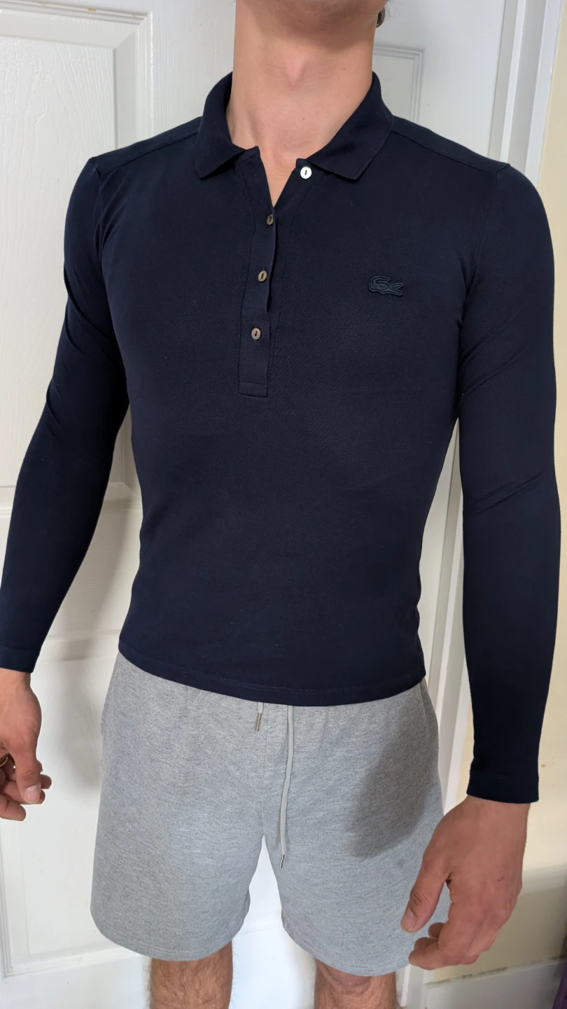 Lacoste Long Sleeve Polo Shirt - Navy Blue