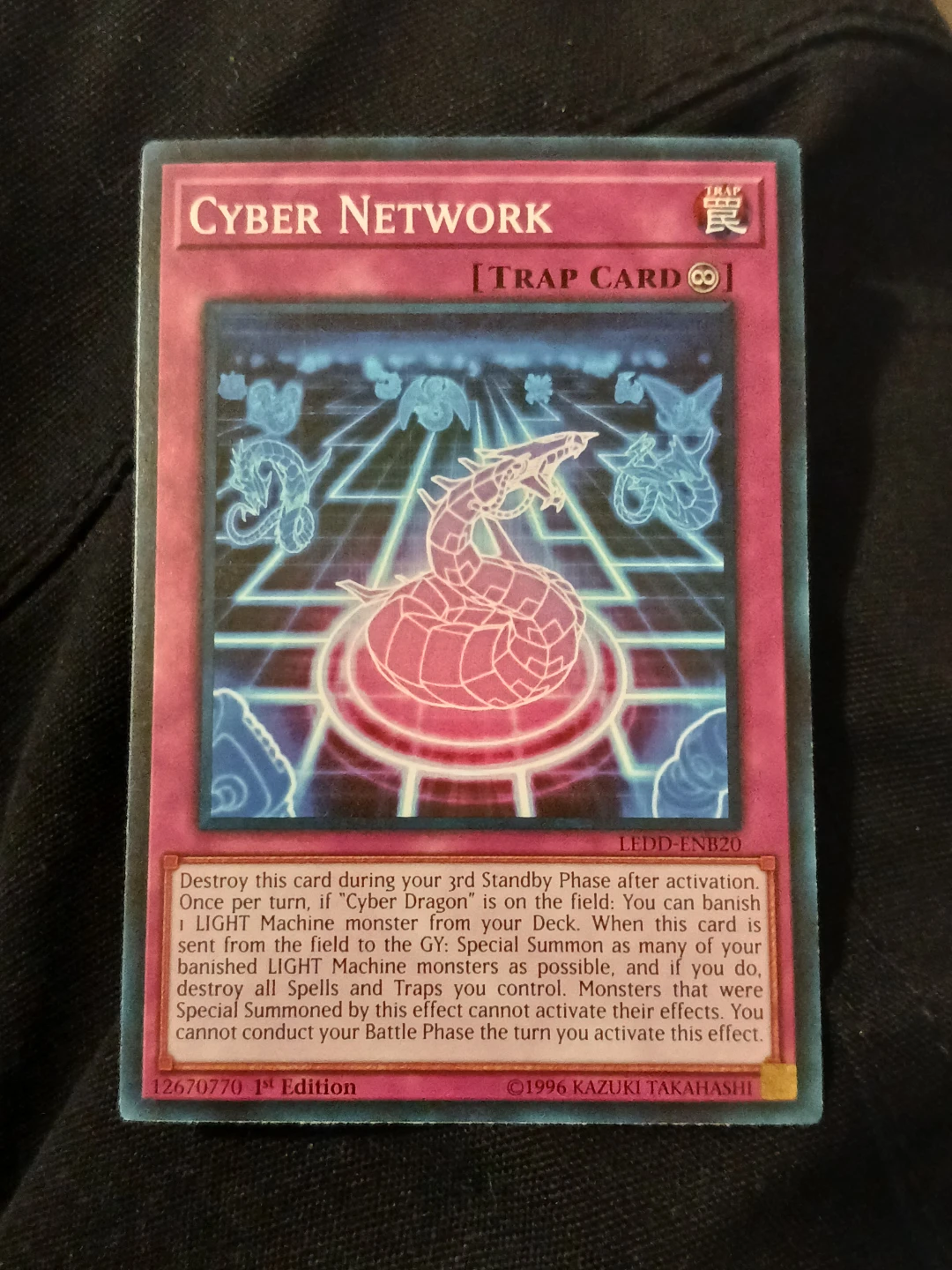 Yu-Gi-Oh! Cyber Network TRAP CARD LEDD-ENR20 1st Edition