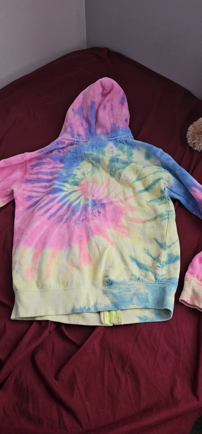 Coastal Culture Banff Tie-Dye Zip-Up Hoodie - Size S - photo 2