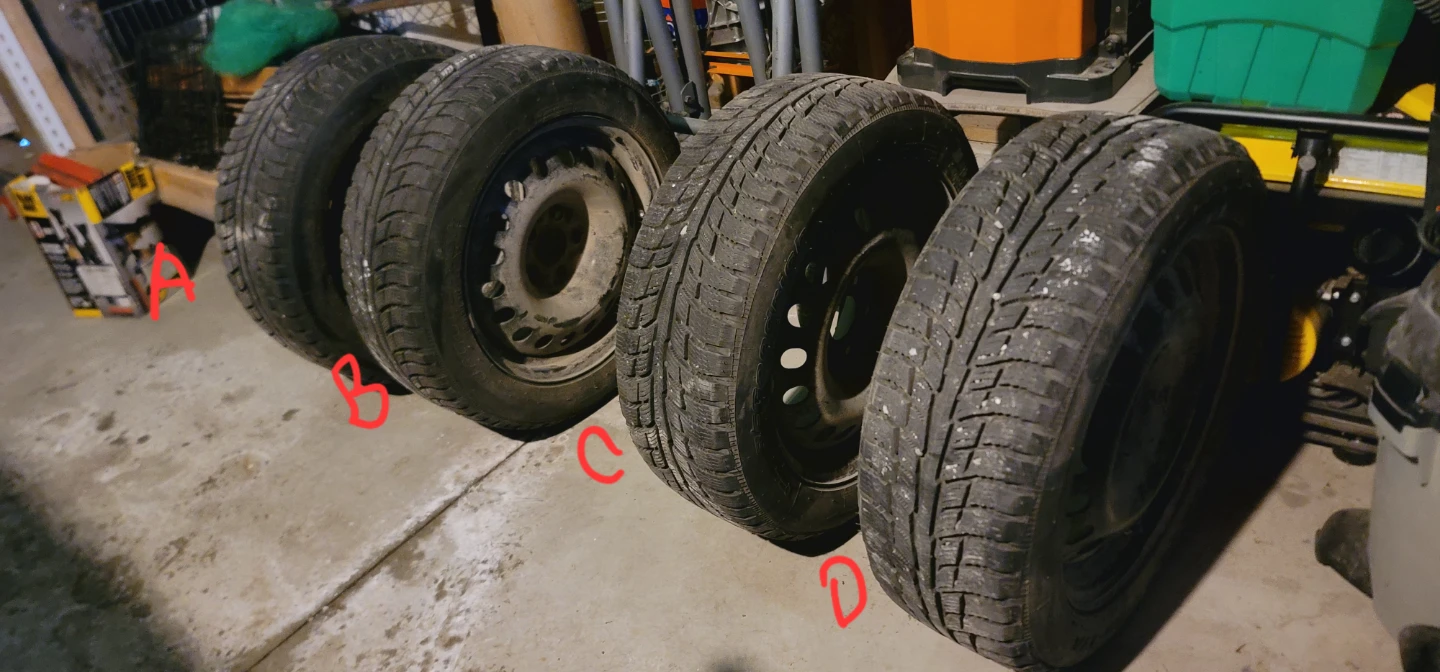 4x BFGoodrich Winter T/A ksi 215/55R17 94T DOT 110 3RLK21