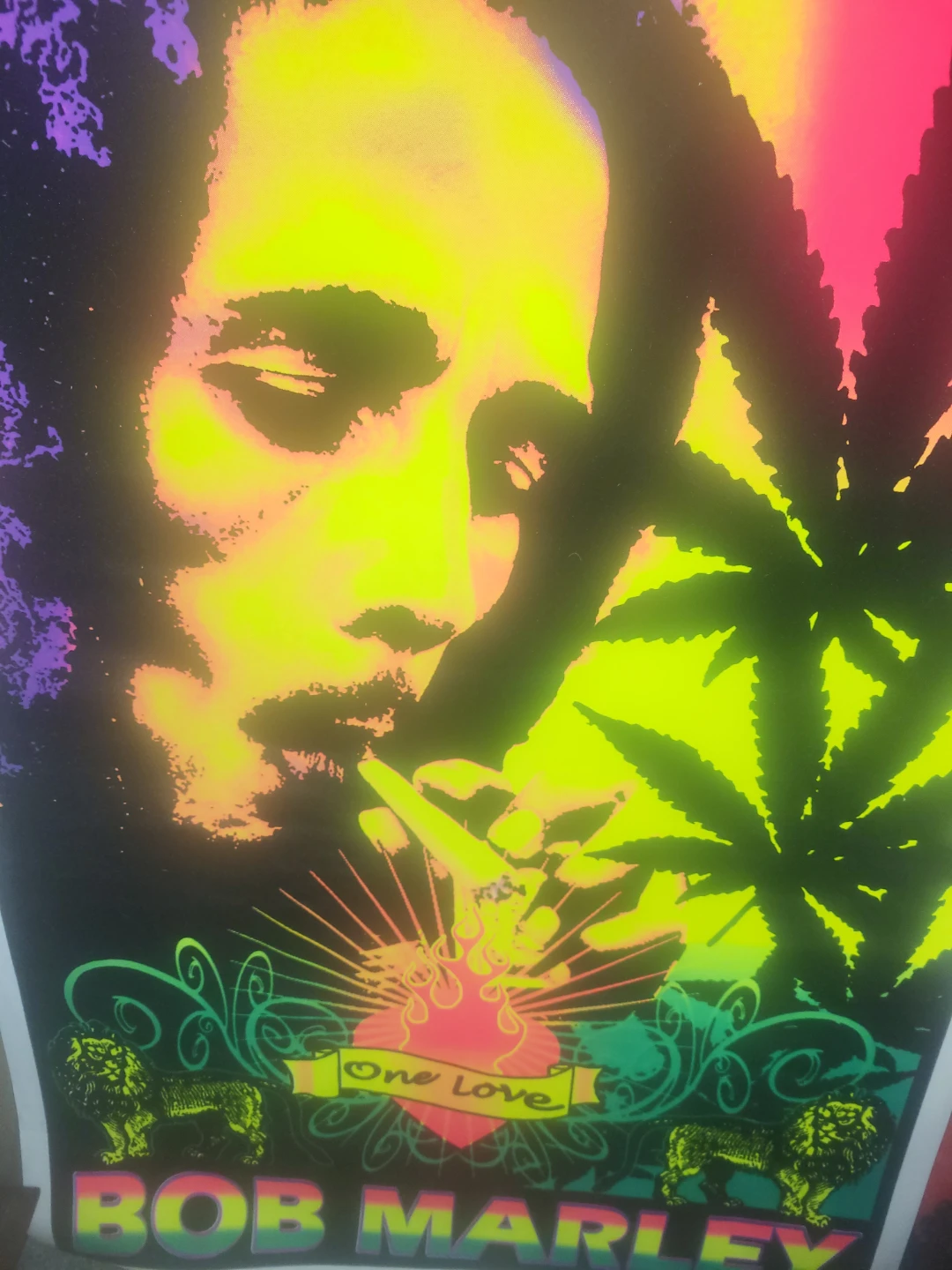 Blacklight Poster Set: Bob Marley and VW Van - photo 2