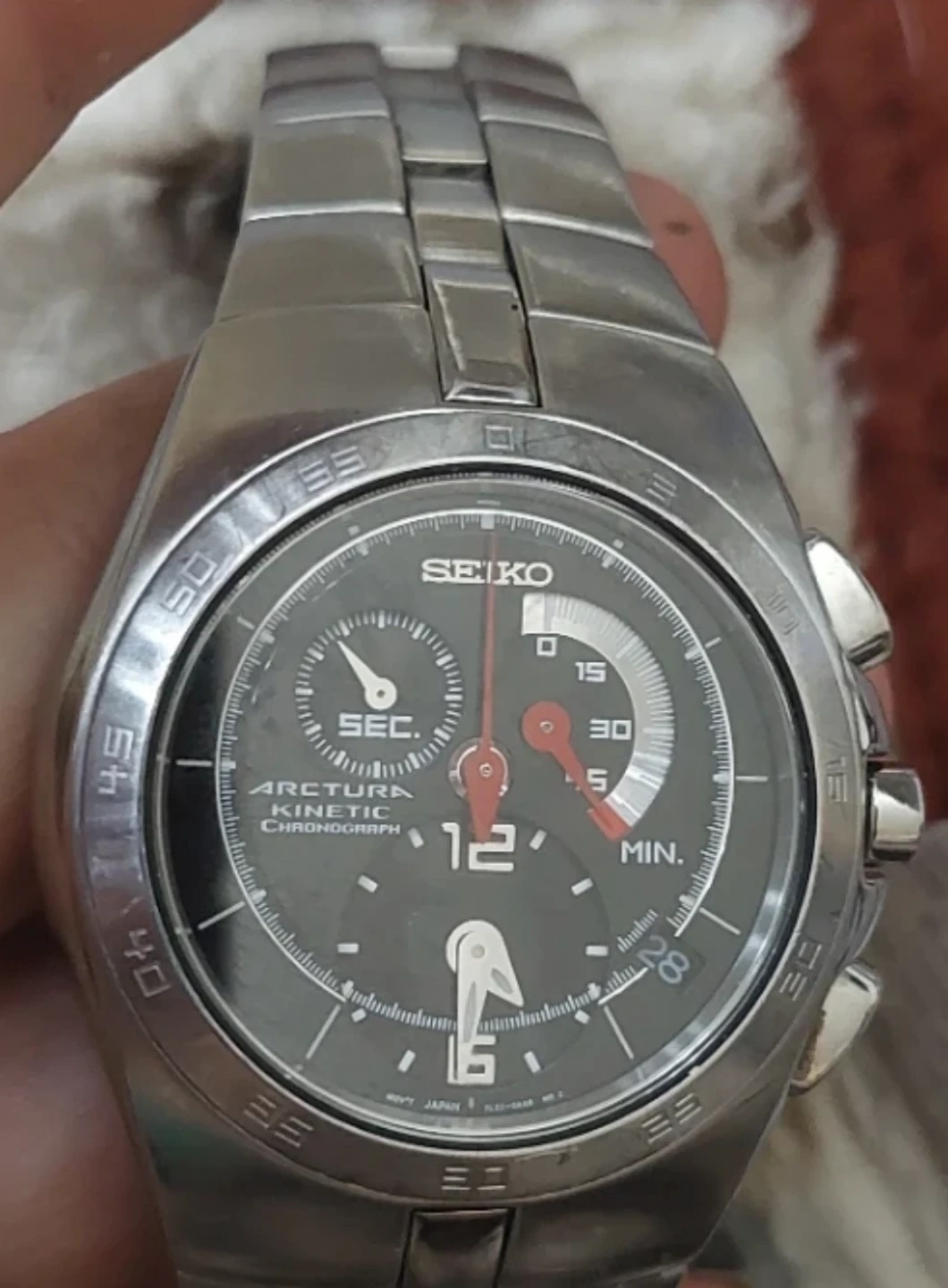 Seiko Arctura Kinetic Chronograph Watch