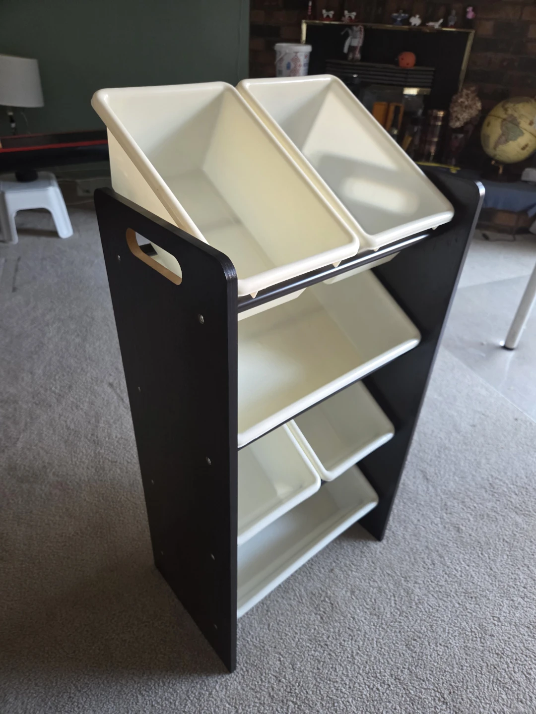 Dark Brown Wooden Storage Unit