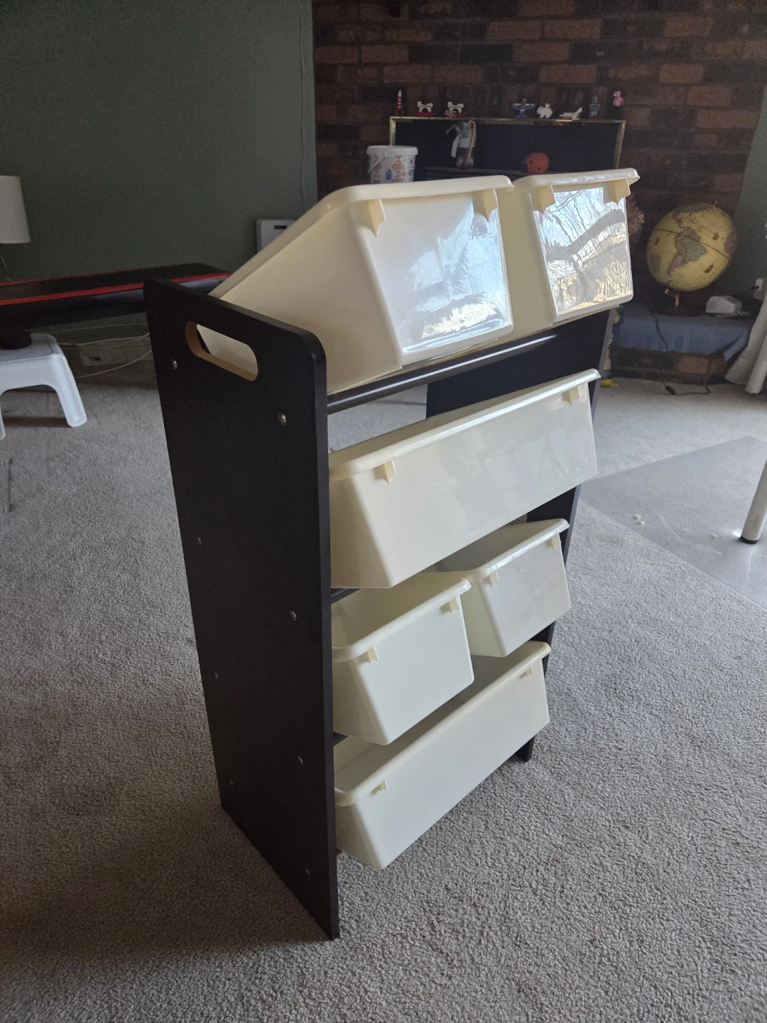 Dark Brown Wooden Storage Unit - photo 2