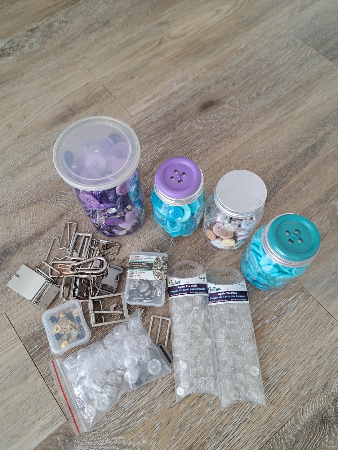 Assorted Crafting Supplies: Buttons, Buckles & More - photo 3