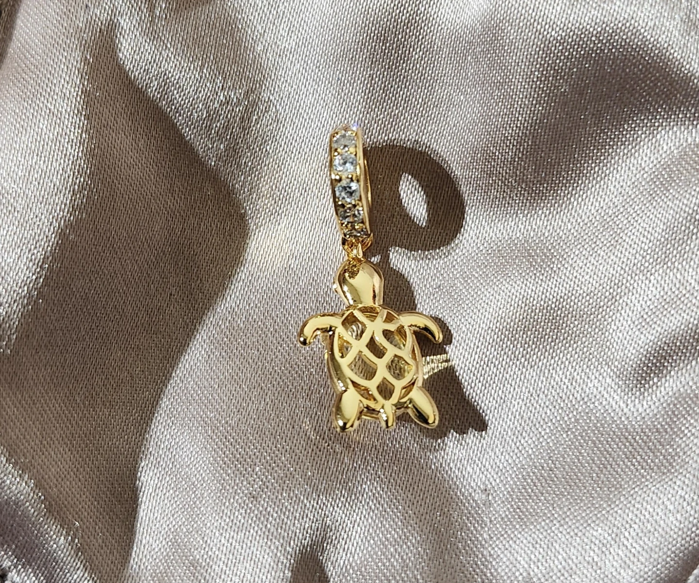 Gold Turtle Charm - photo 2