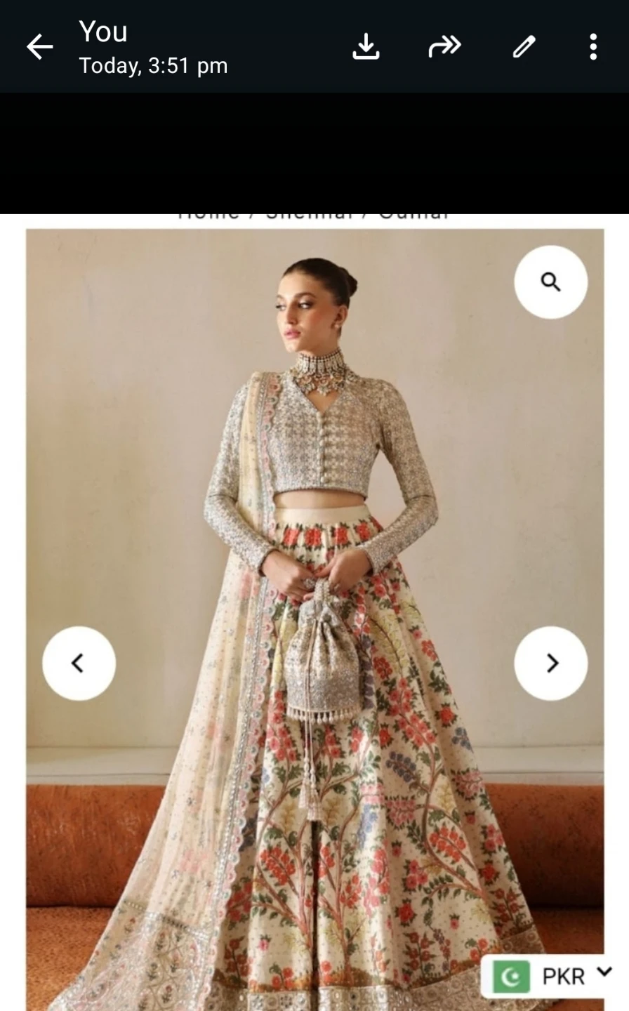New Women's Embroidered Lehenga Choli with Potli Bag