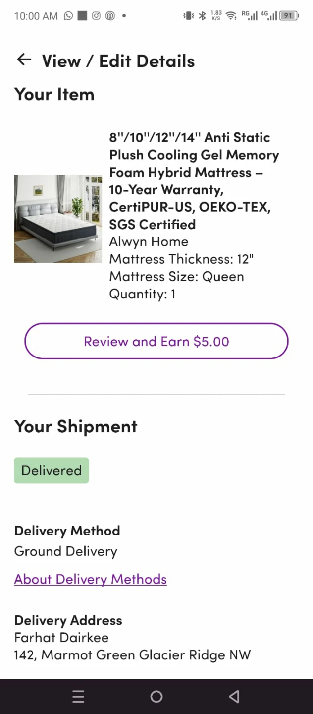 Alwyn Home Queen Mattress - 12" Thick - photo 5