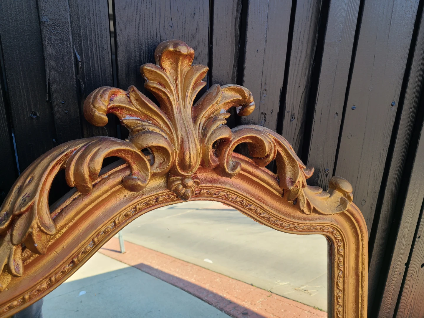 Vintage Gold Ornate Wall Mirror - photo 3