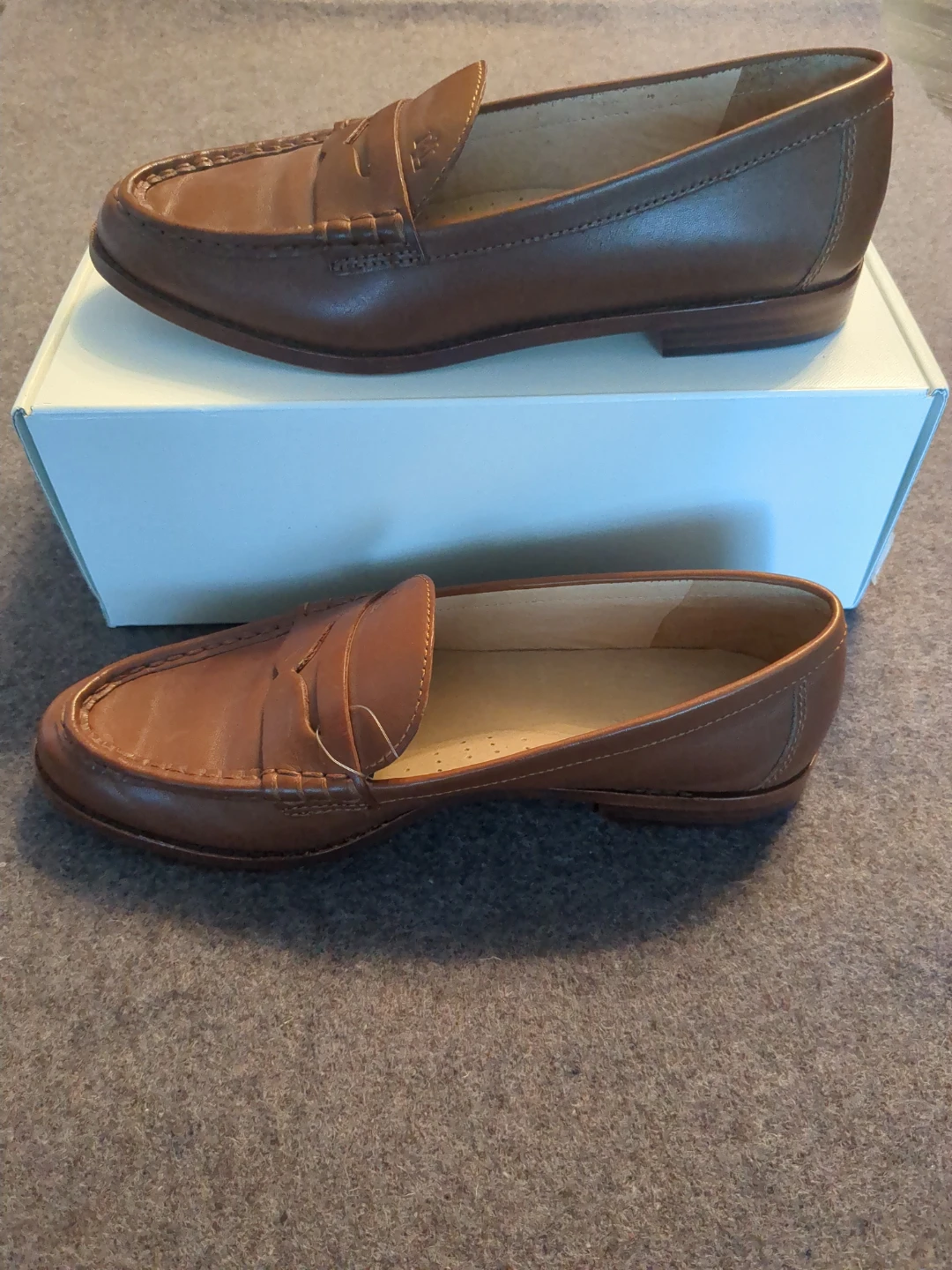 Lauren Ralph Lauren Women's Brown Leather Loafers Size 9B - photo 5