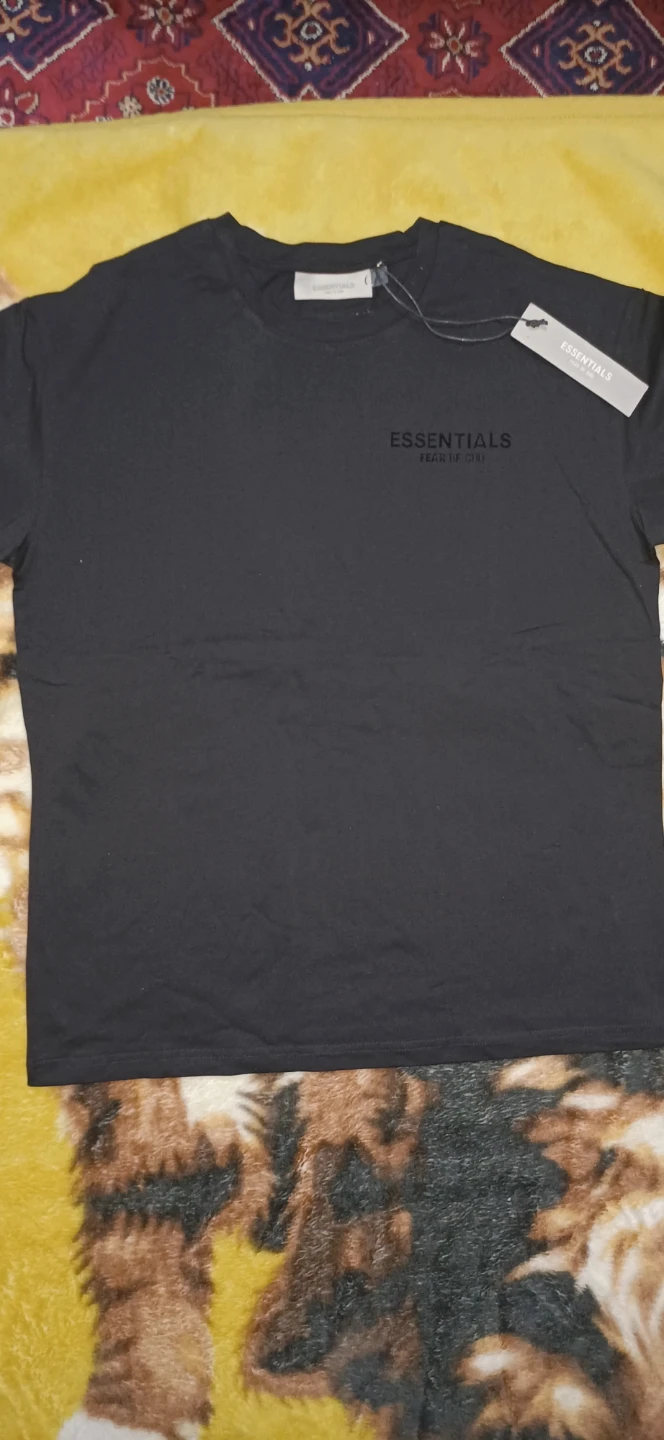 Essentials Fear of God Black T-Shirt and Shorts Set - photo 2