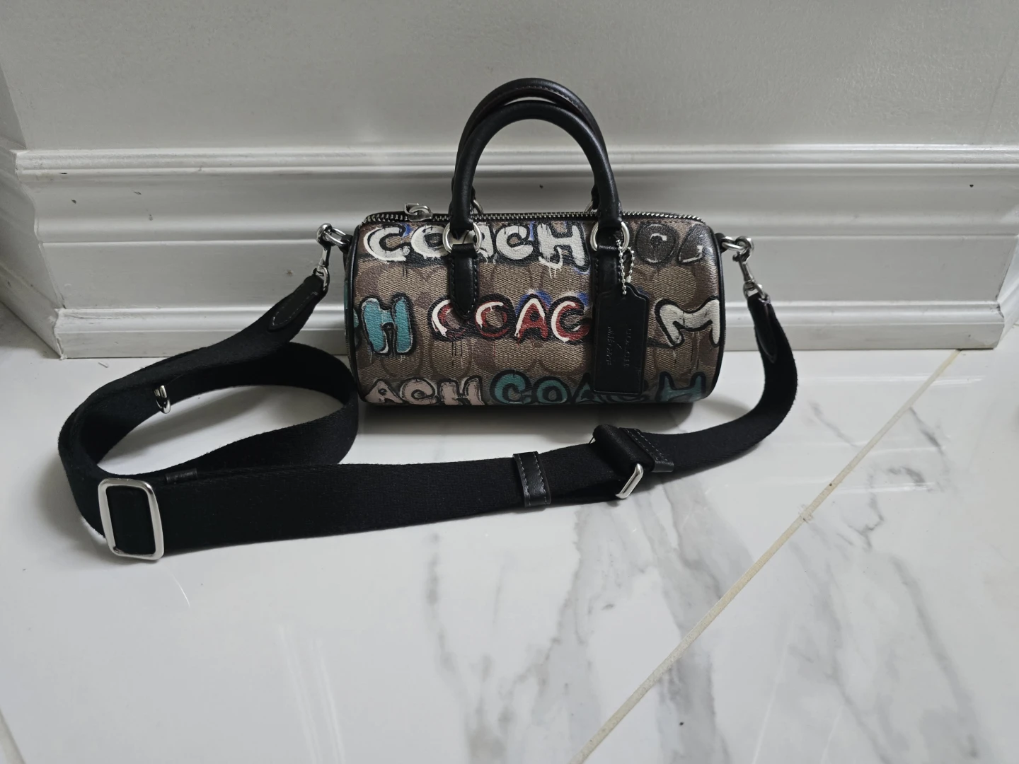 Coach Barrel Bag - Graffiti Print