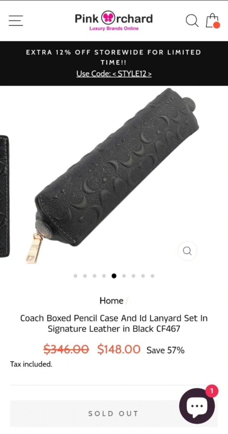 Coach Boxed Pencil Case - photo 2
