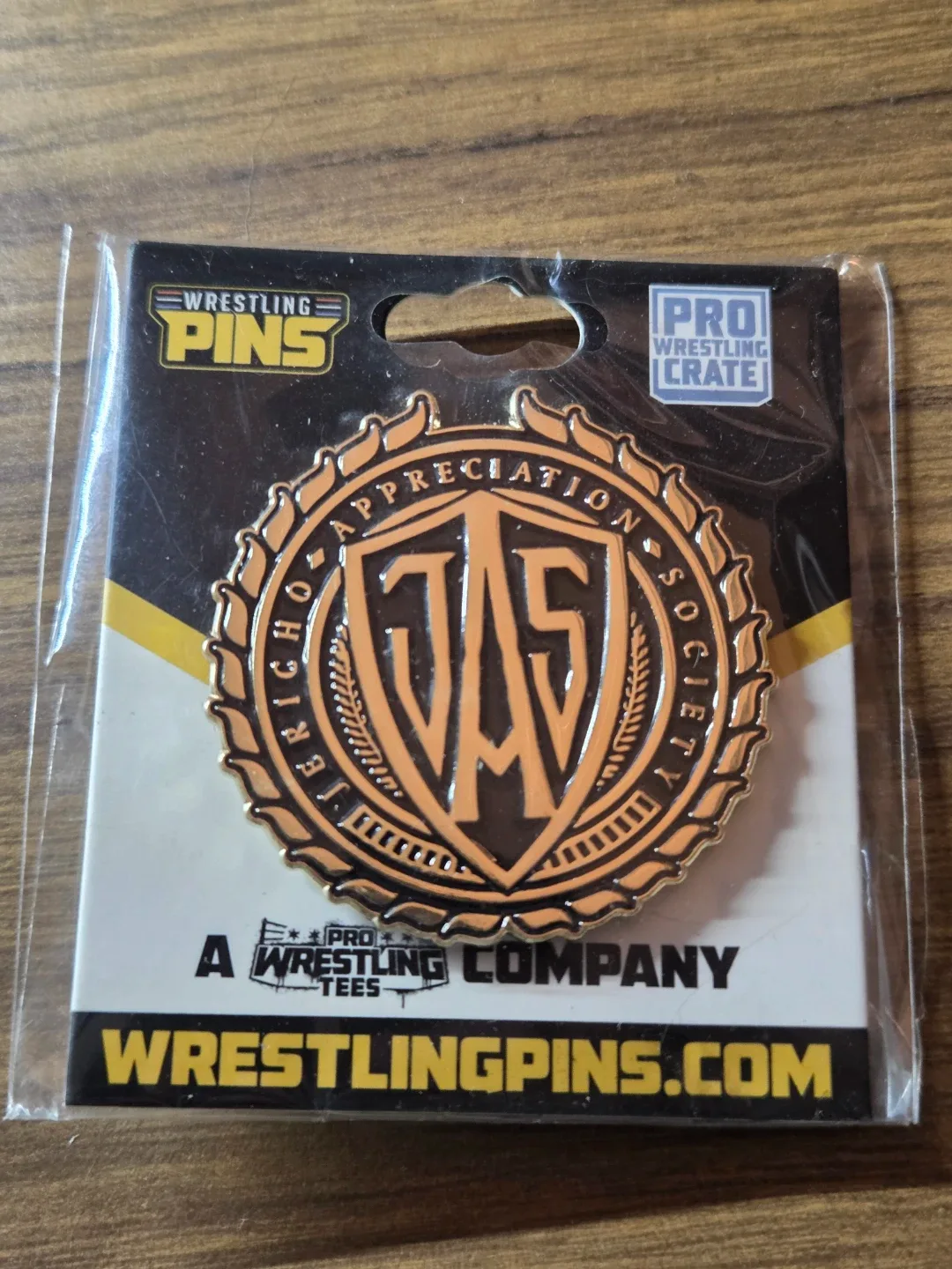 JAS Aew Appreciation Society Wrestling Pin