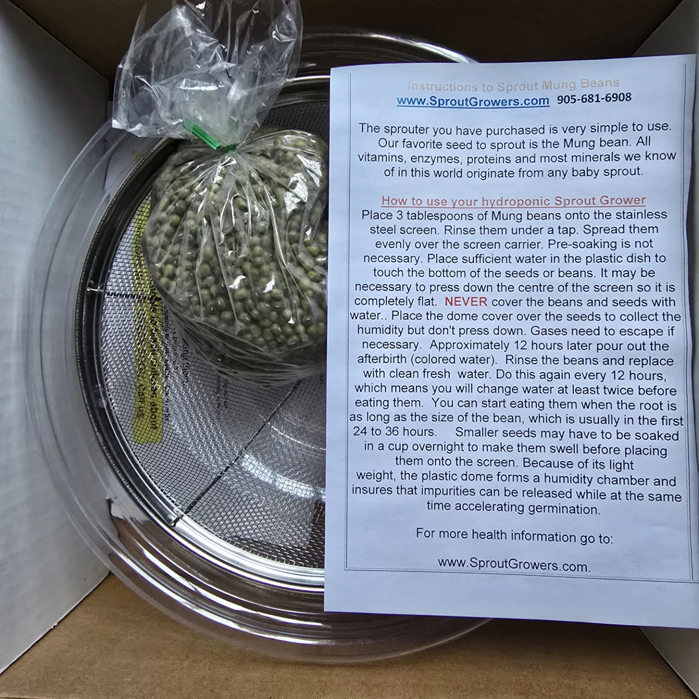 NIB! Healthy Sprout Grower - photo 3