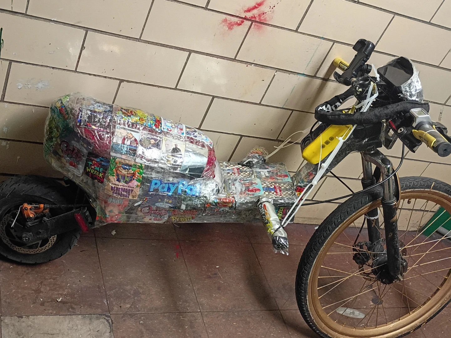 Custom Wrapped Electric Scooter