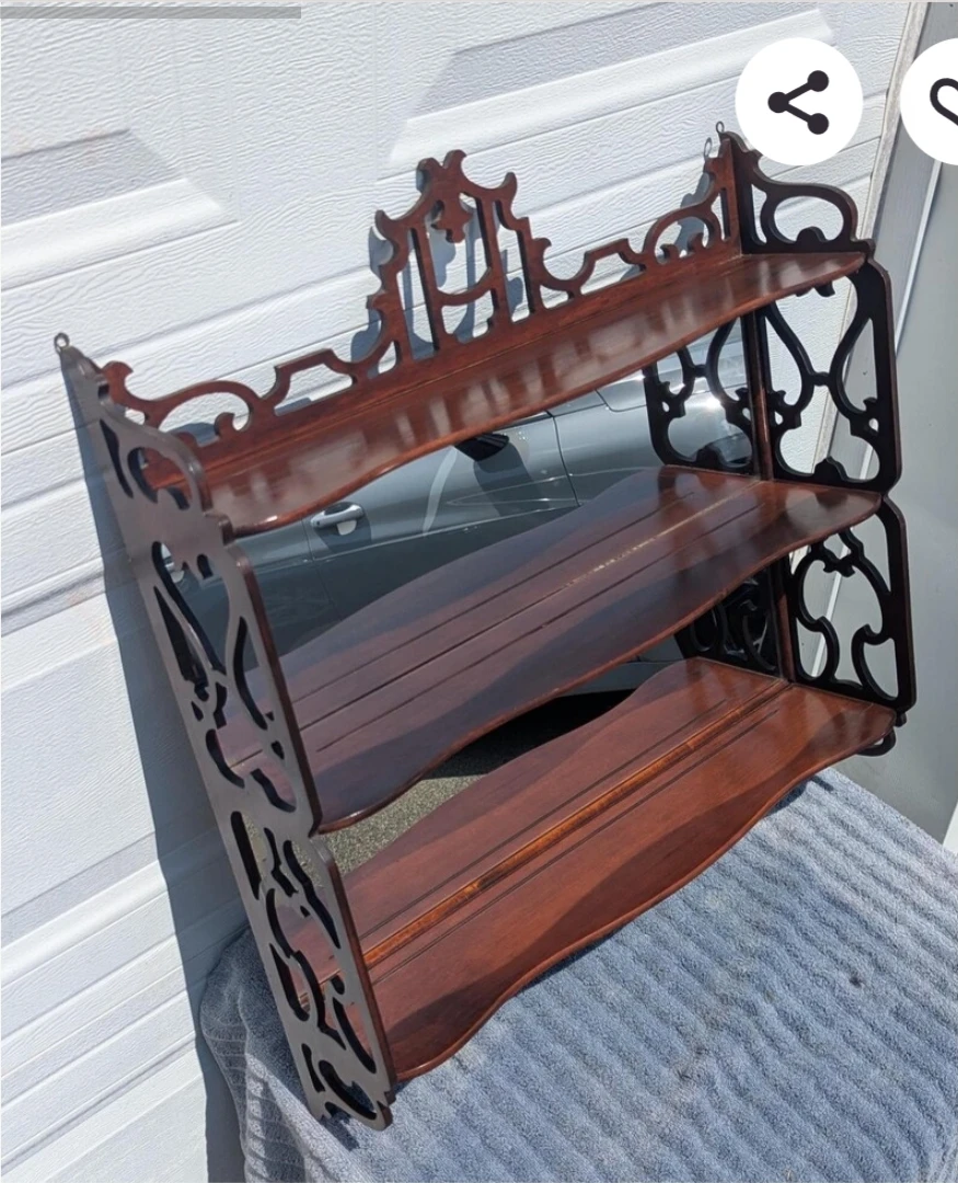 Antique Wooden Wall Shelf