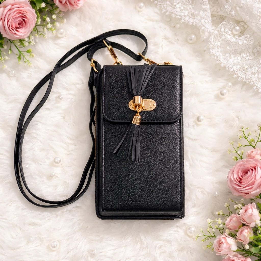 Cell Phone Crossbody Bag with Tassels - photo 3