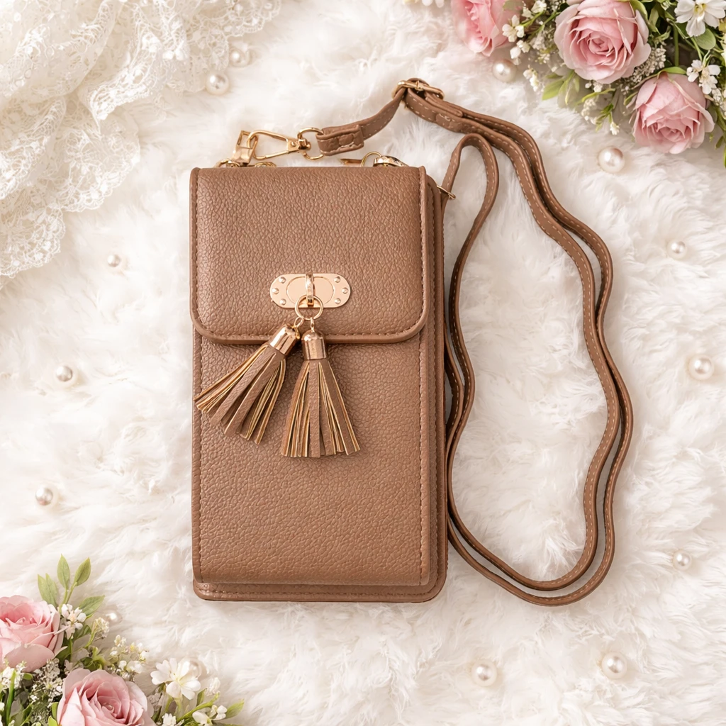 Cell Phone Crossbody Bag with Tassels - photo 5