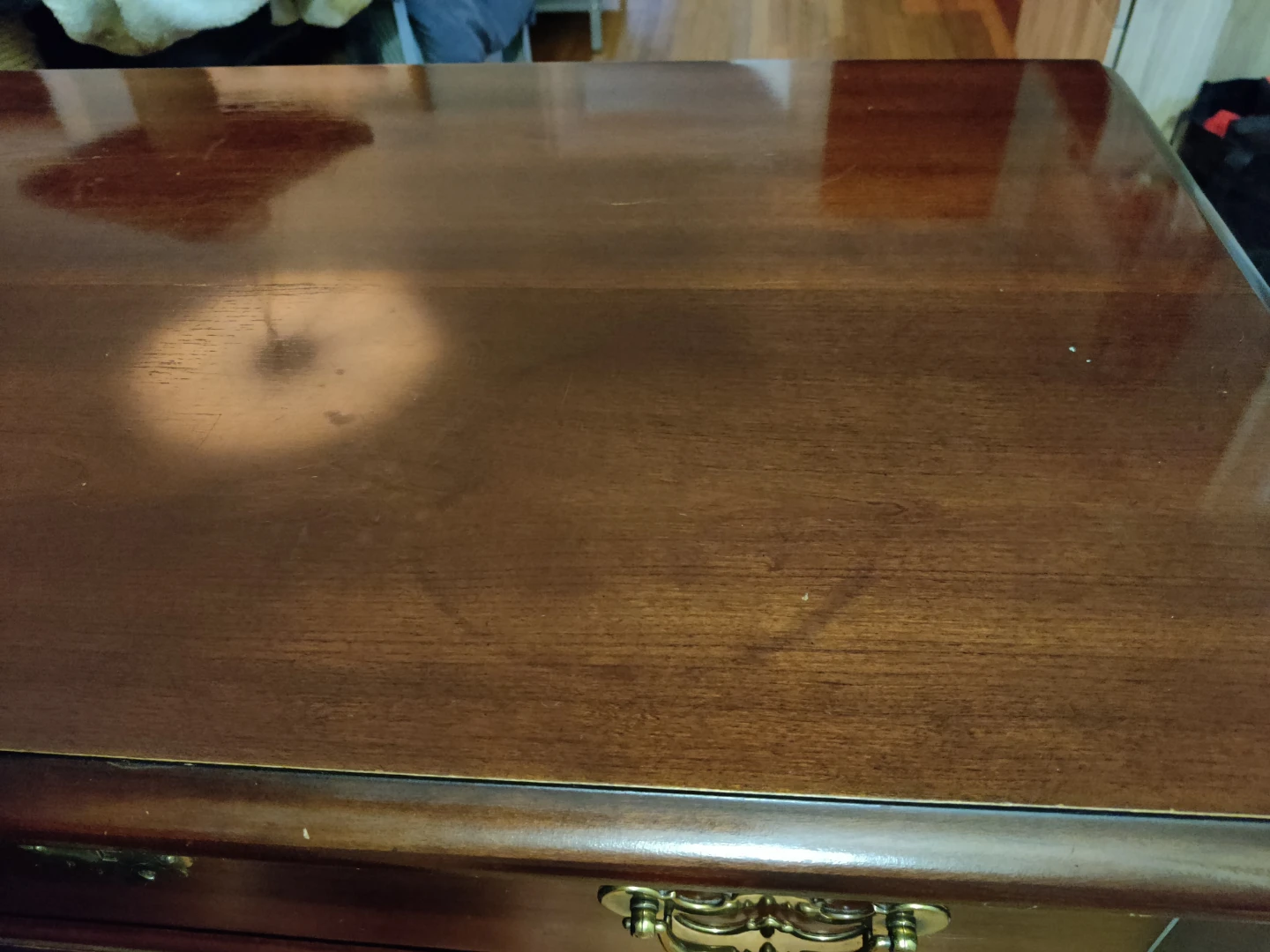 Vintage Thomasville Queen Anne Style Newport Lowboy Chest Table - photo 3