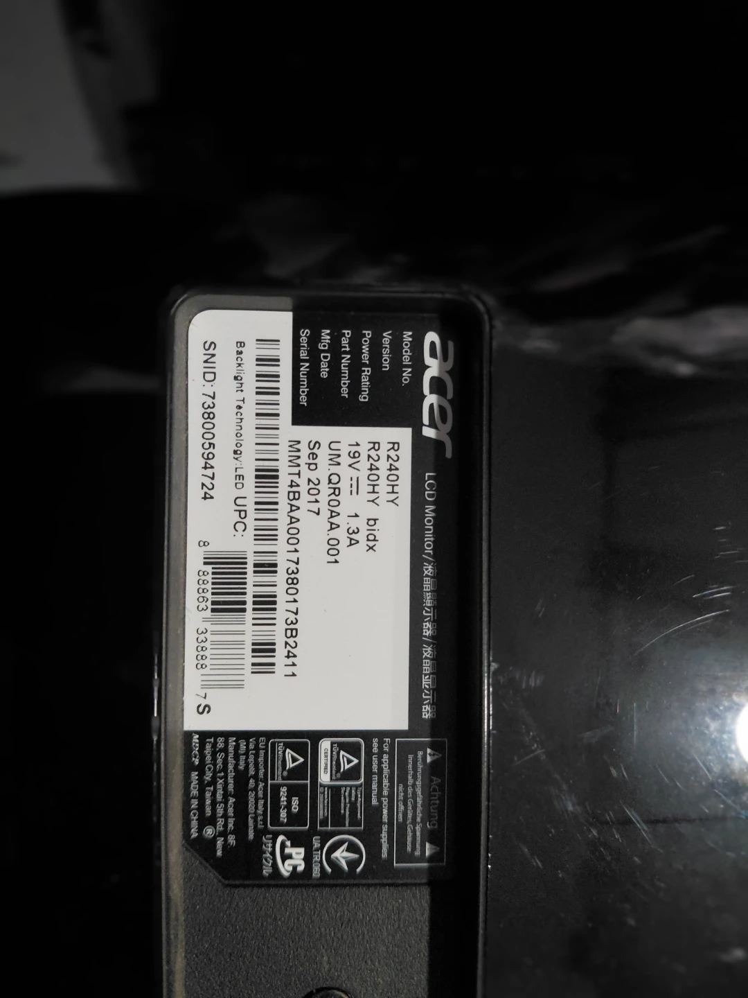 Acer R240HY 23.8 inch Full HD IPS Zero Frame Monitor - photo 4